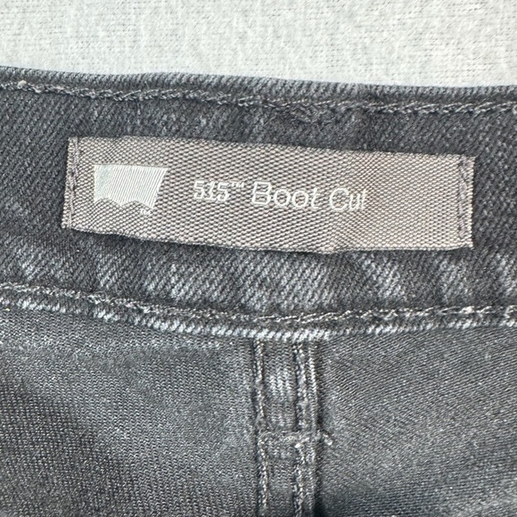 Levis Jeans Womens 10 Black 515 Bootcut Mid Rise Stretch - Picture 3 of 13